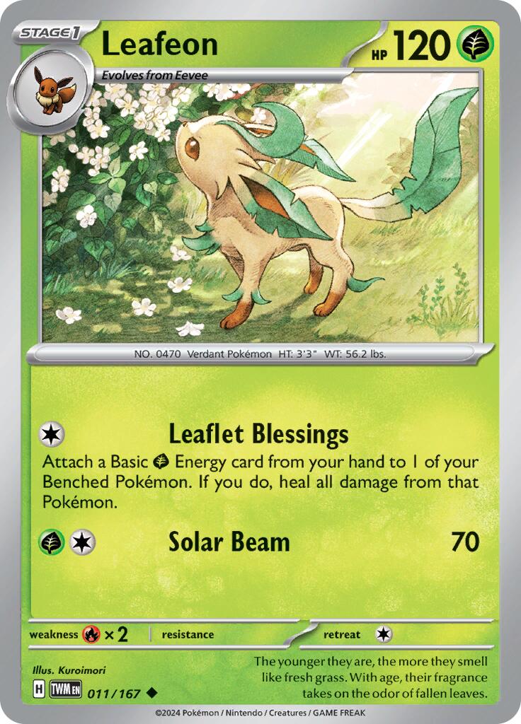 Leafeon (011/167) [Scarlet & Violet: Twilight Masquerade] | All Aboard Games