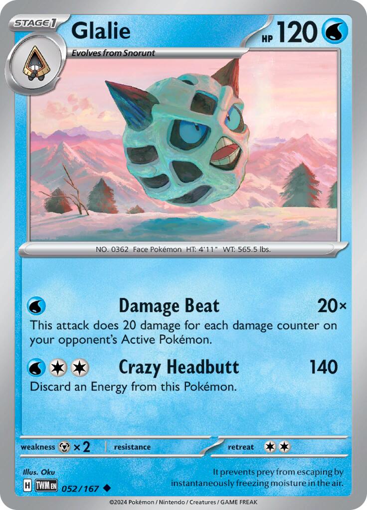 Glalie (052/167) [Scarlet & Violet: Twilight Masquerade] | All Aboard Games