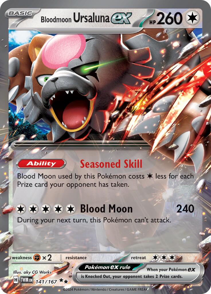 Bloodmoon Ursaluna ex (141/167) [Scarlet & Violet: Twilight Masquerade] | All Aboard Games