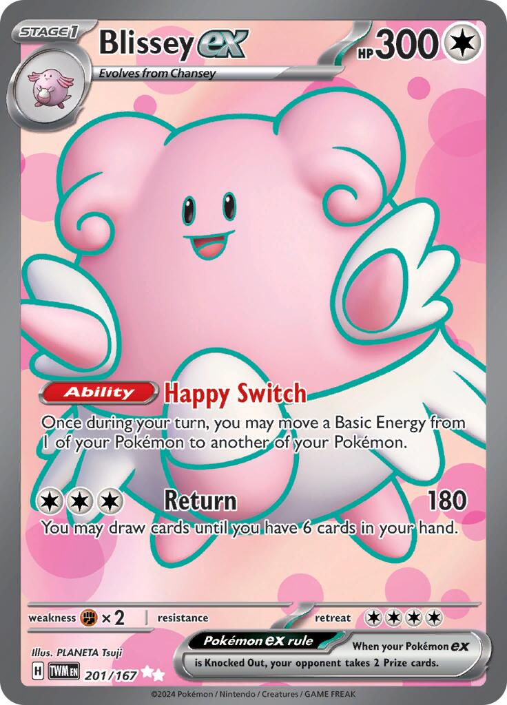 Blissey ex (201/167) [Scarlet & Violet: Twilight Masquerade] | All Aboard Games