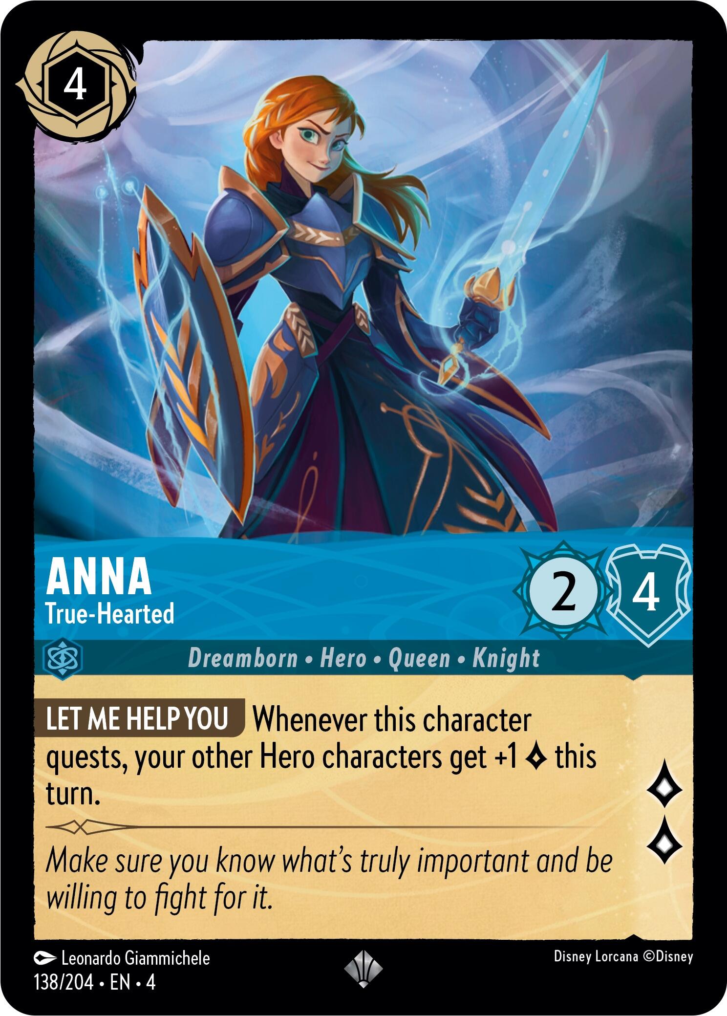 Anna - True-Hearted (138/204) [Ursula's Return] | All Aboard Games