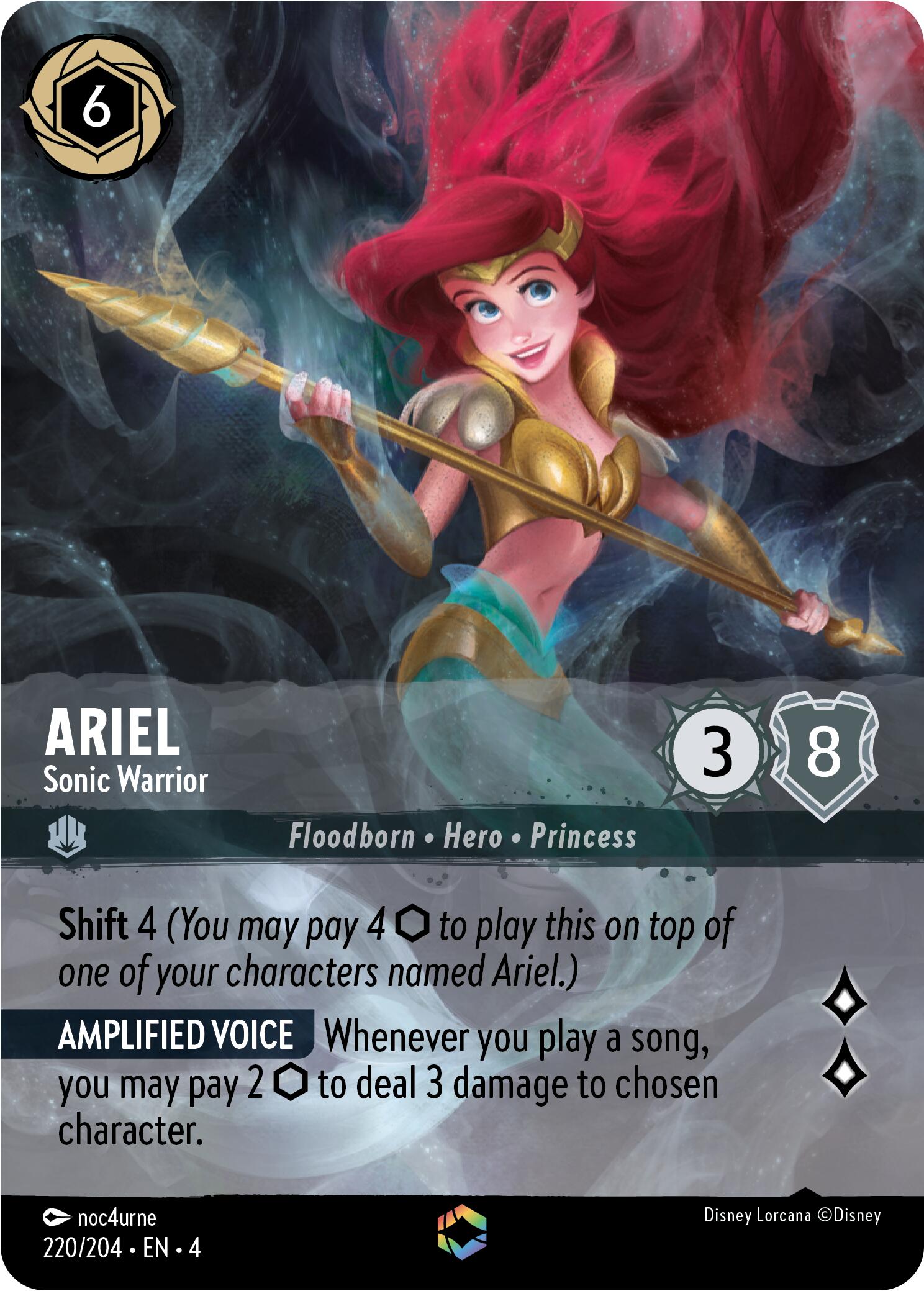 Ariel - Sonic Warrior (Enchanted) (220/204) [Ursula's Return] | All Aboard Games