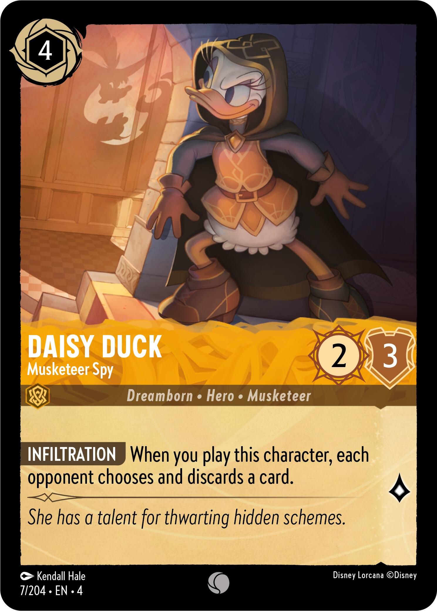 Daisy Duck - Musketeer Spy (7/204) [Ursula's Return] | All Aboard Games