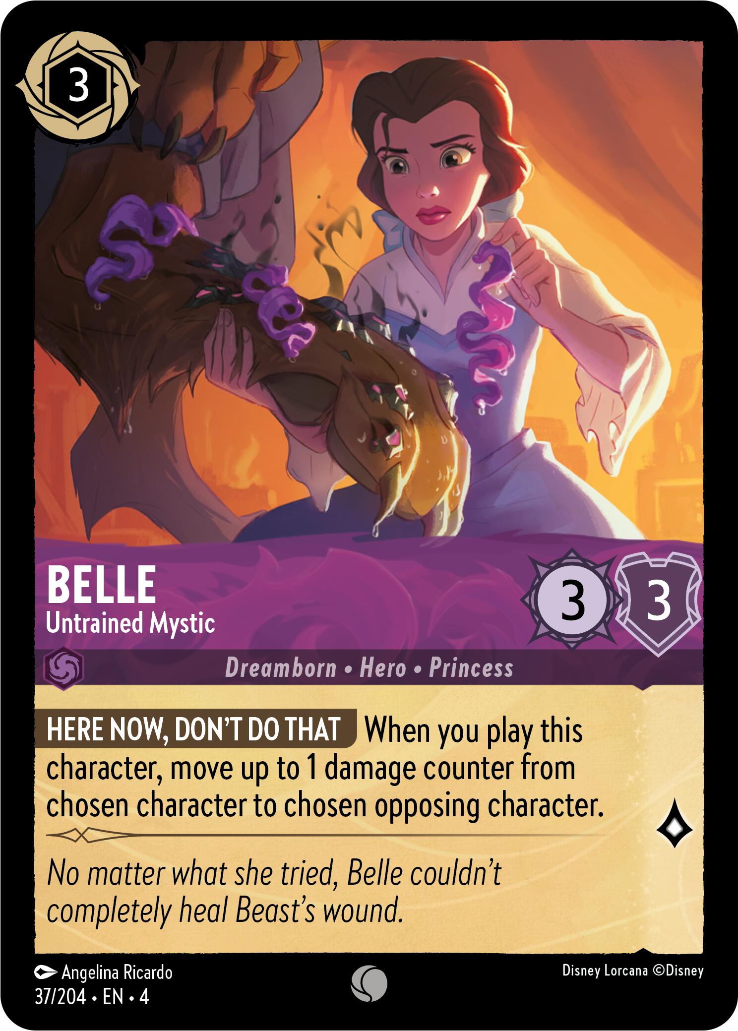 Belle - Untrained Mystic (37/204) [Ursula's Return] | All Aboard Games