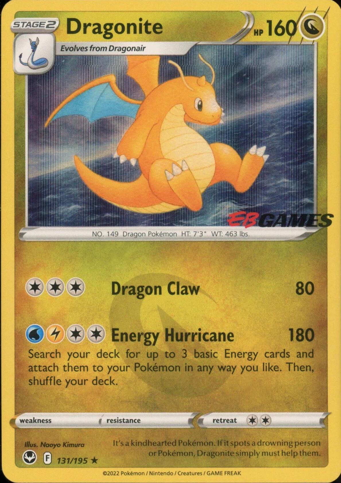 Dragonite (131/195) (EB Games Exclusive) [Miscellaneous Cards] | All Aboard Games