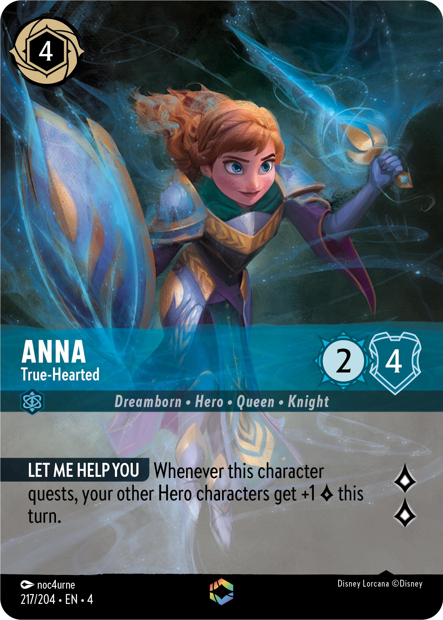 Anna - True-Hearted (Enchanted) (217/204) [Ursula's Return] | All Aboard Games