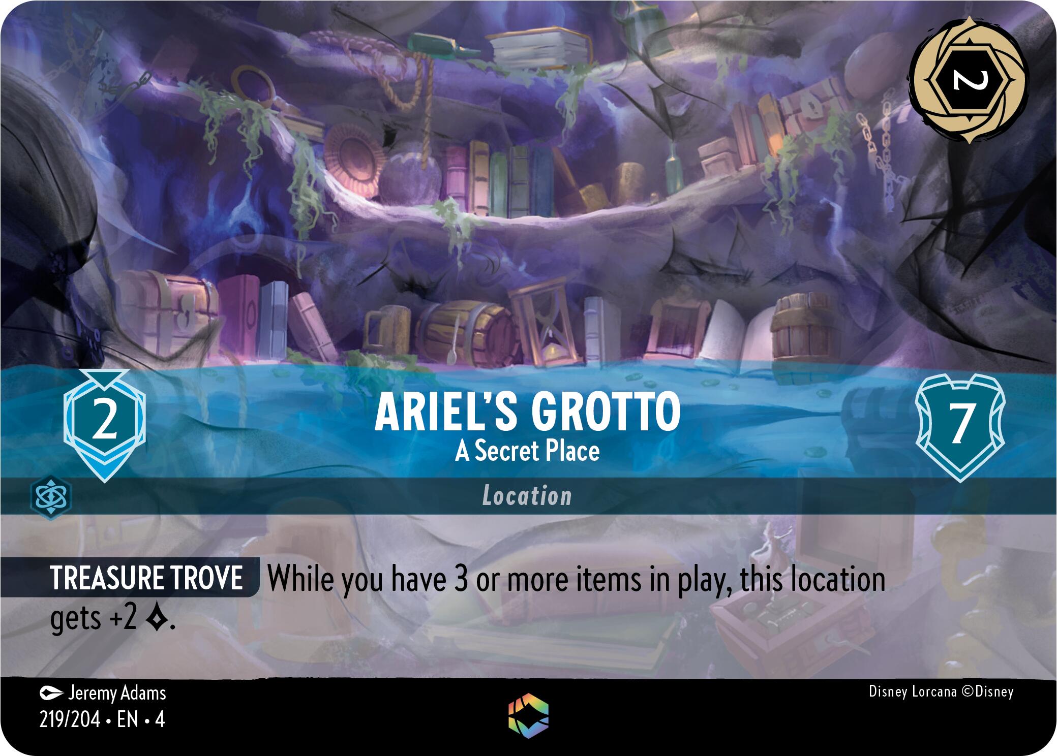 Ariel's Grotto - A Secret Place (Enchanted) (219/204) [Ursula's Return] | All Aboard Games