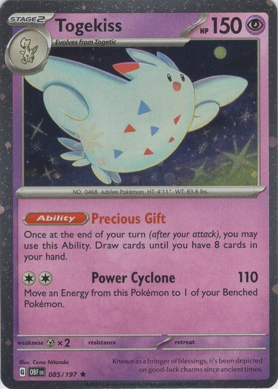 Togekiss (085/197) (Cosmos Holo) [Scarlet & Violet: Obsidian Flames] | All Aboard Games