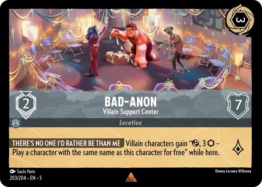 Bad-Anon - Villain Support Center (203/204) [Shimmering Skies] | All Aboard Games