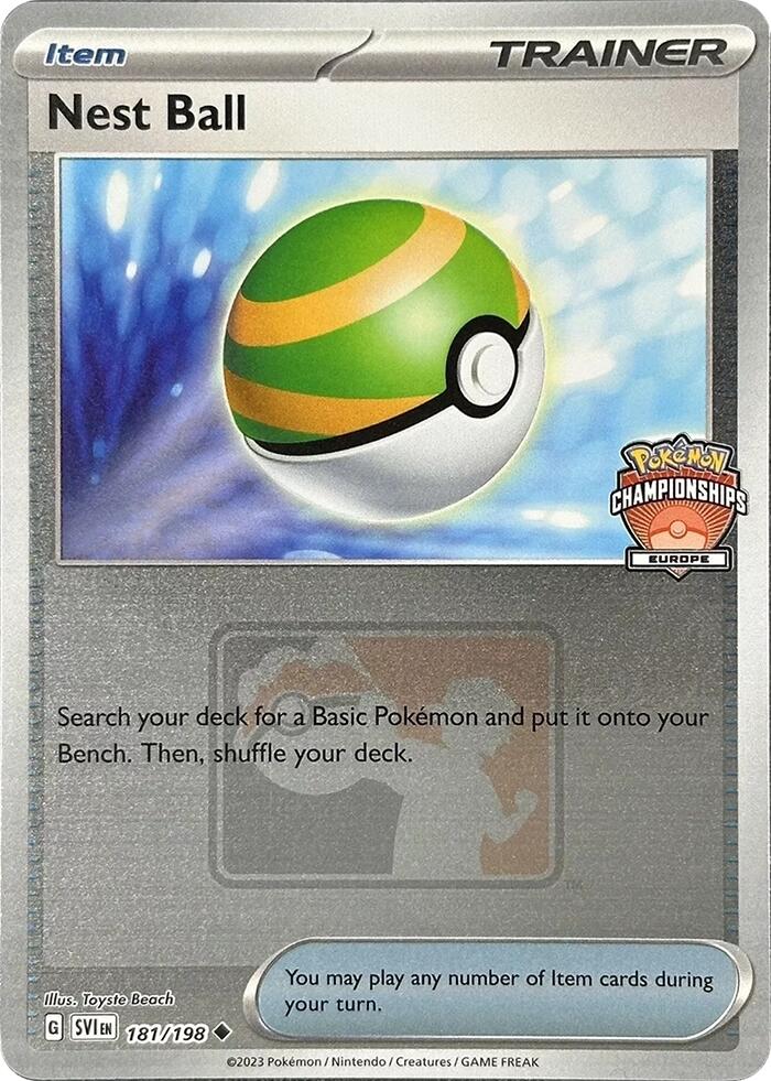 Nest Ball (181/198) (2024 Europe Championships) [League & Championship Cards] | All Aboard Games