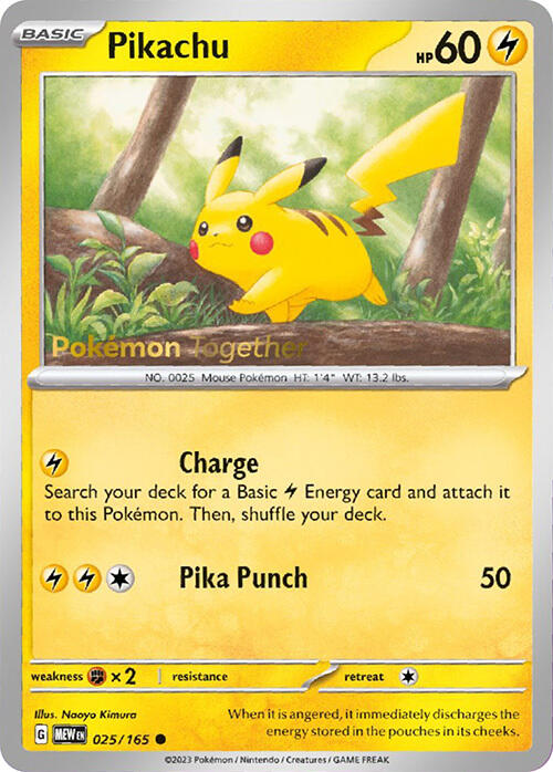 Pikachu (025/165) (PokePost Promo) [Scarlet & Violet: 151] | All Aboard Games