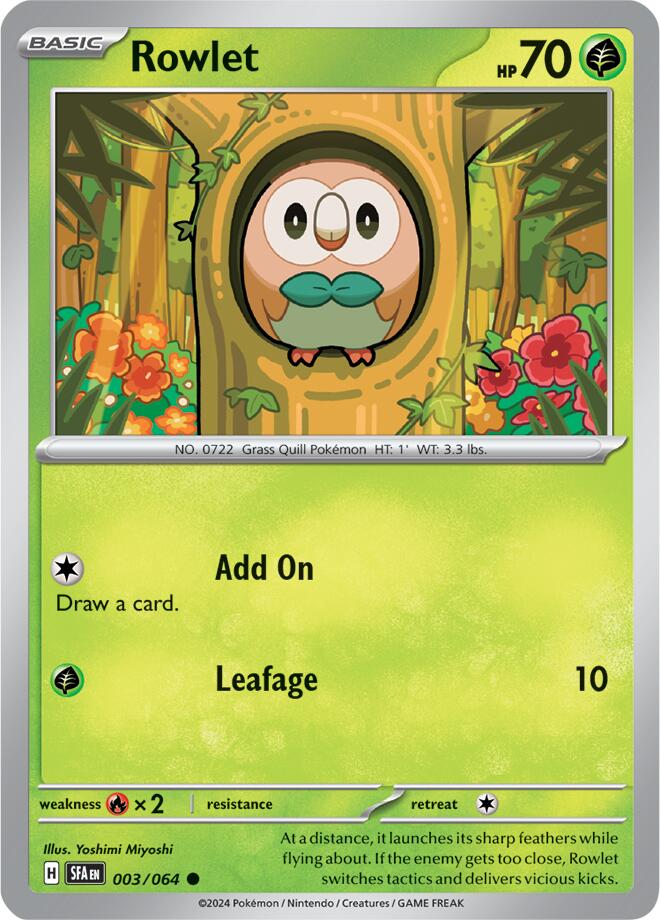 Rowlet (003/064) [Scarlet & Violet: Shrouded Fable] | All Aboard Games