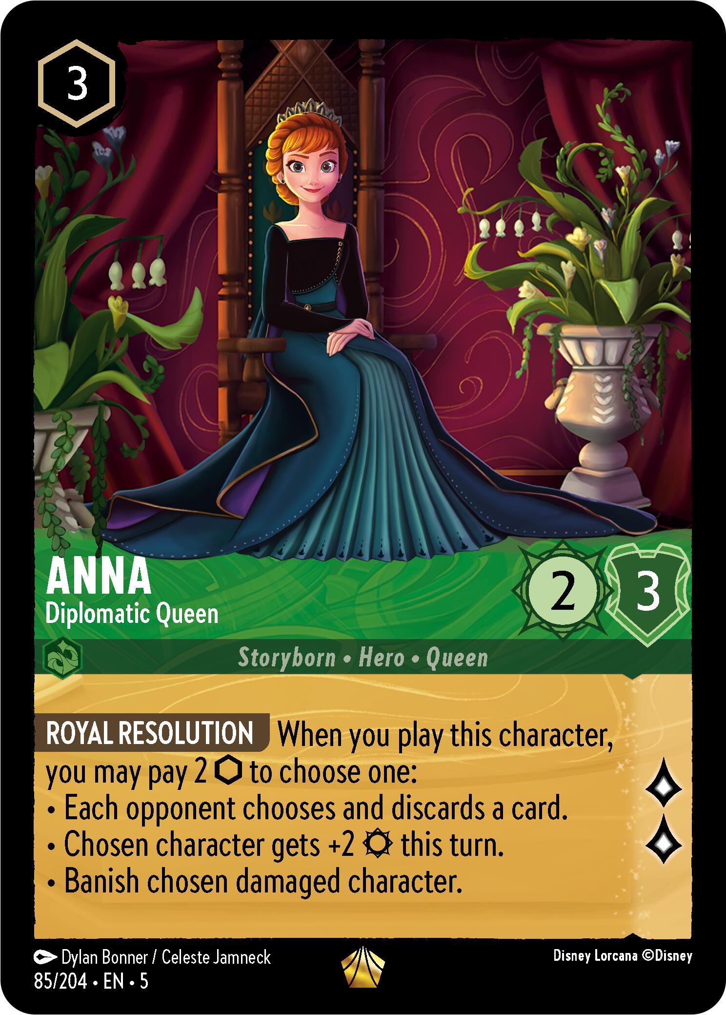 Anna - Diplomatic Queen (85/204) [Shimmering Skies] | All Aboard Games