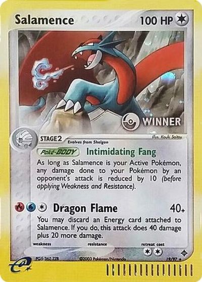 Salamence (19/97) (Winner) [League & Championship Cards] | All Aboard Games