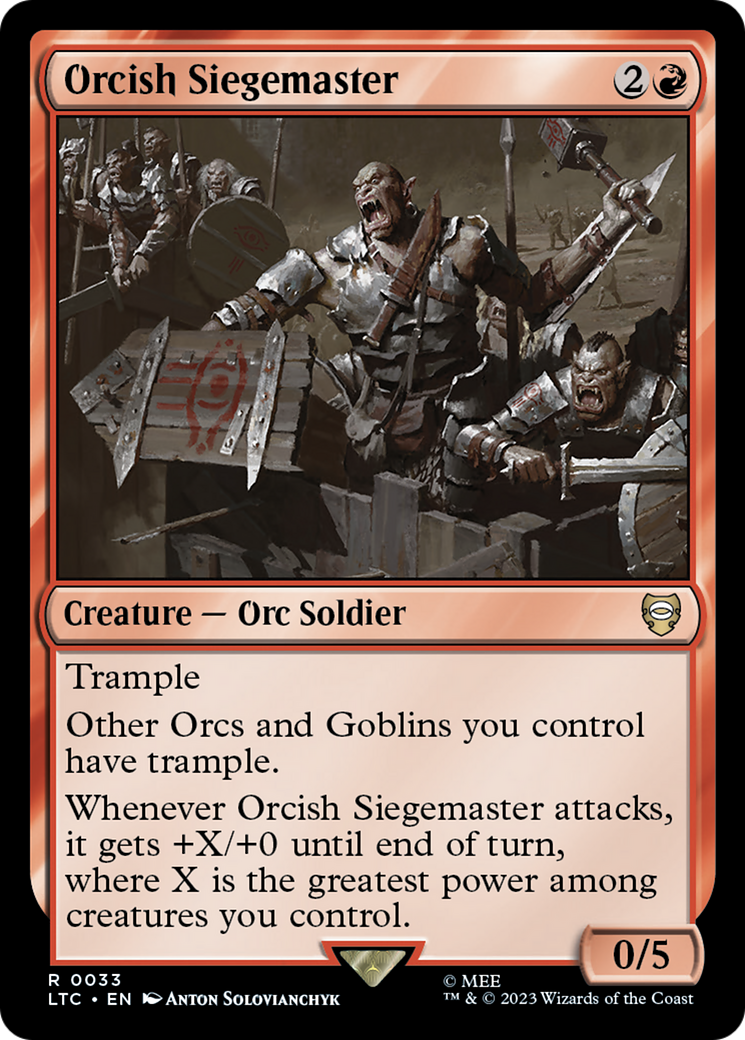 Orcish Siegemaster [The Lord of the Rings: Tales of Middle-Earth Commander] | All Aboard Games