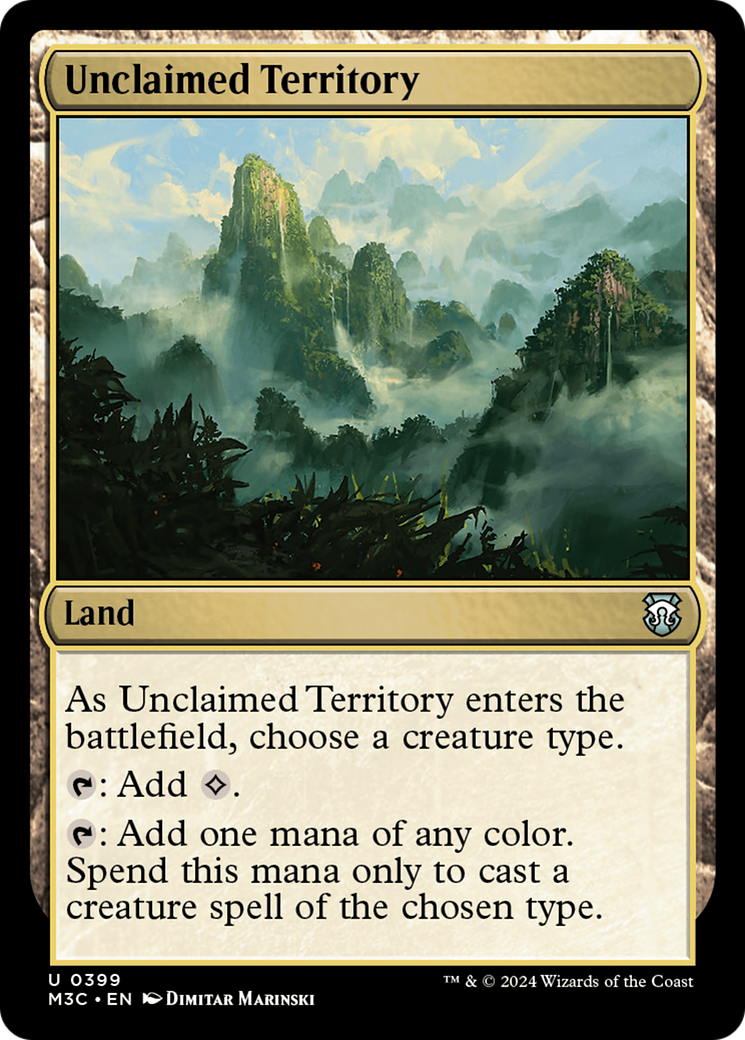 Unclaimed Territory (Ripple Foil) [Modern Horizons 3 Commander] | All Aboard Games