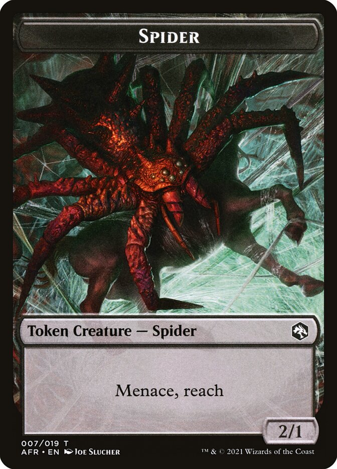 Spider // Vecna Double-Sided Token [Dungeons & Dragons: Adventures in the Forgotten Realms Tokens] | All Aboard Games