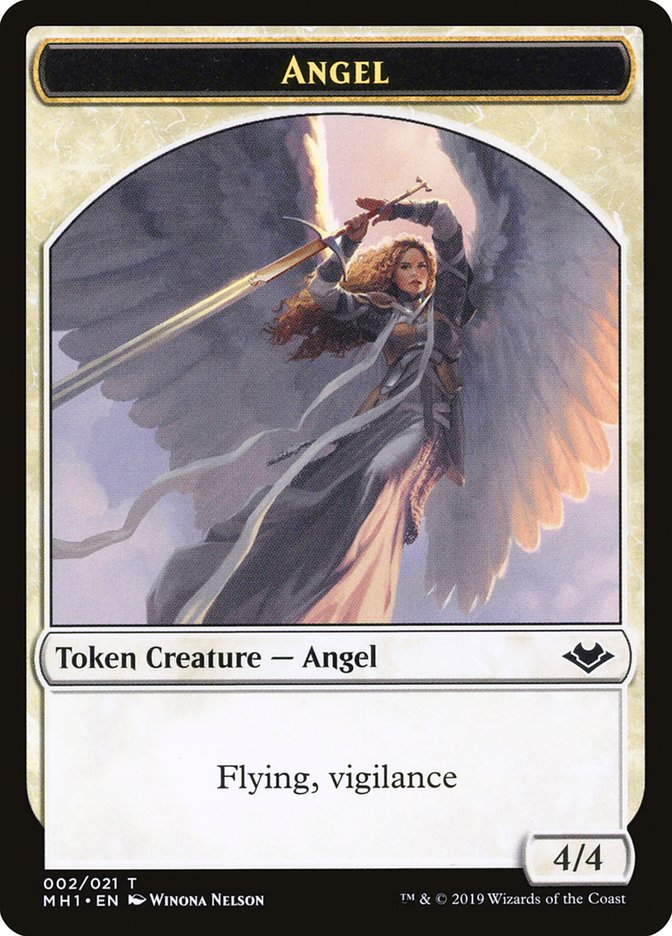 Shapeshifter (001) // Angel (002) Double-Sided Token [Modern Horizons Tokens] | All Aboard Games