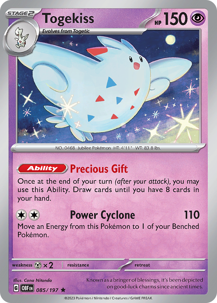 Togekiss (085/197) [Scarlet & Violet: Obsidian Flames] | All Aboard Games