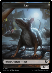 Eldrazi Spawn // Rat Double-Sided Token [Commander Masters Tokens] | All Aboard Games
