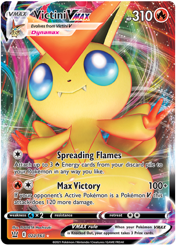 Victini VMAX (022/163) [Sword & Shield: Battle Styles] | All Aboard Games