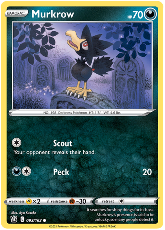 Murkrow (093/163) [Sword & Shield: Battle Styles] | All Aboard Games