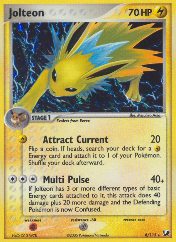 Jolteon (8/115) [EX: Unseen Forces] | All Aboard Games