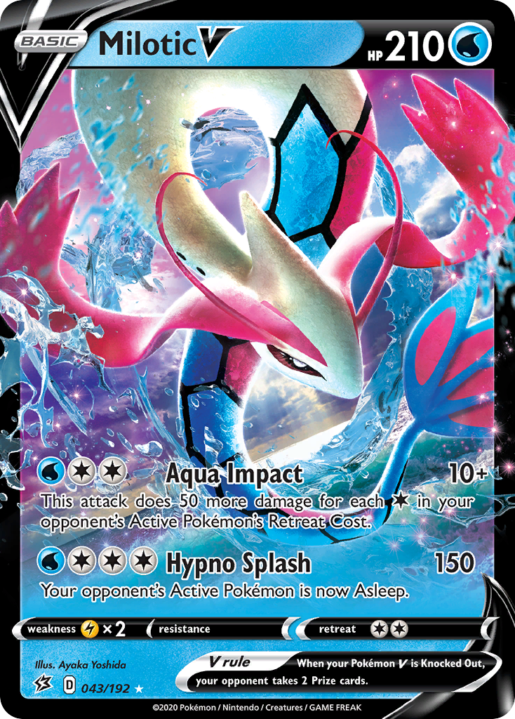 Milotic V (043/192) [Sword & Shield: Rebel Clash] | All Aboard Games