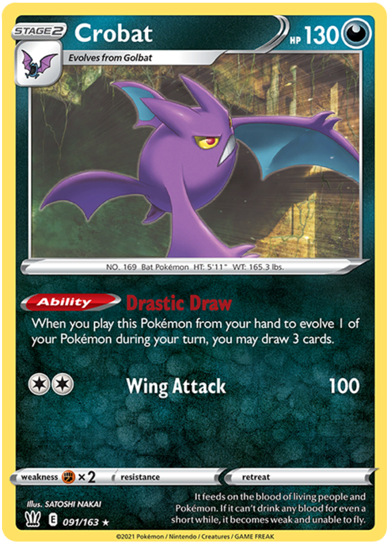 Crobat (091/163) [Sword & Shield: Battle Styles] | All Aboard Games