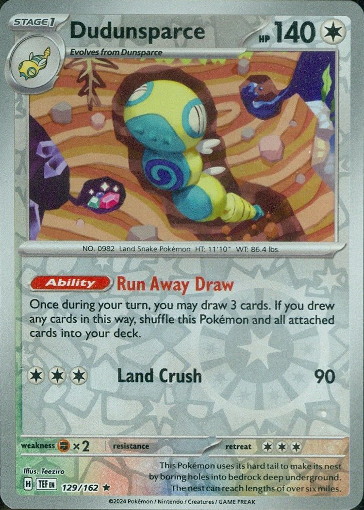 Dudunsparce (129/162) [Scarlet & Violet: Temporal Forces] | All Aboard Games