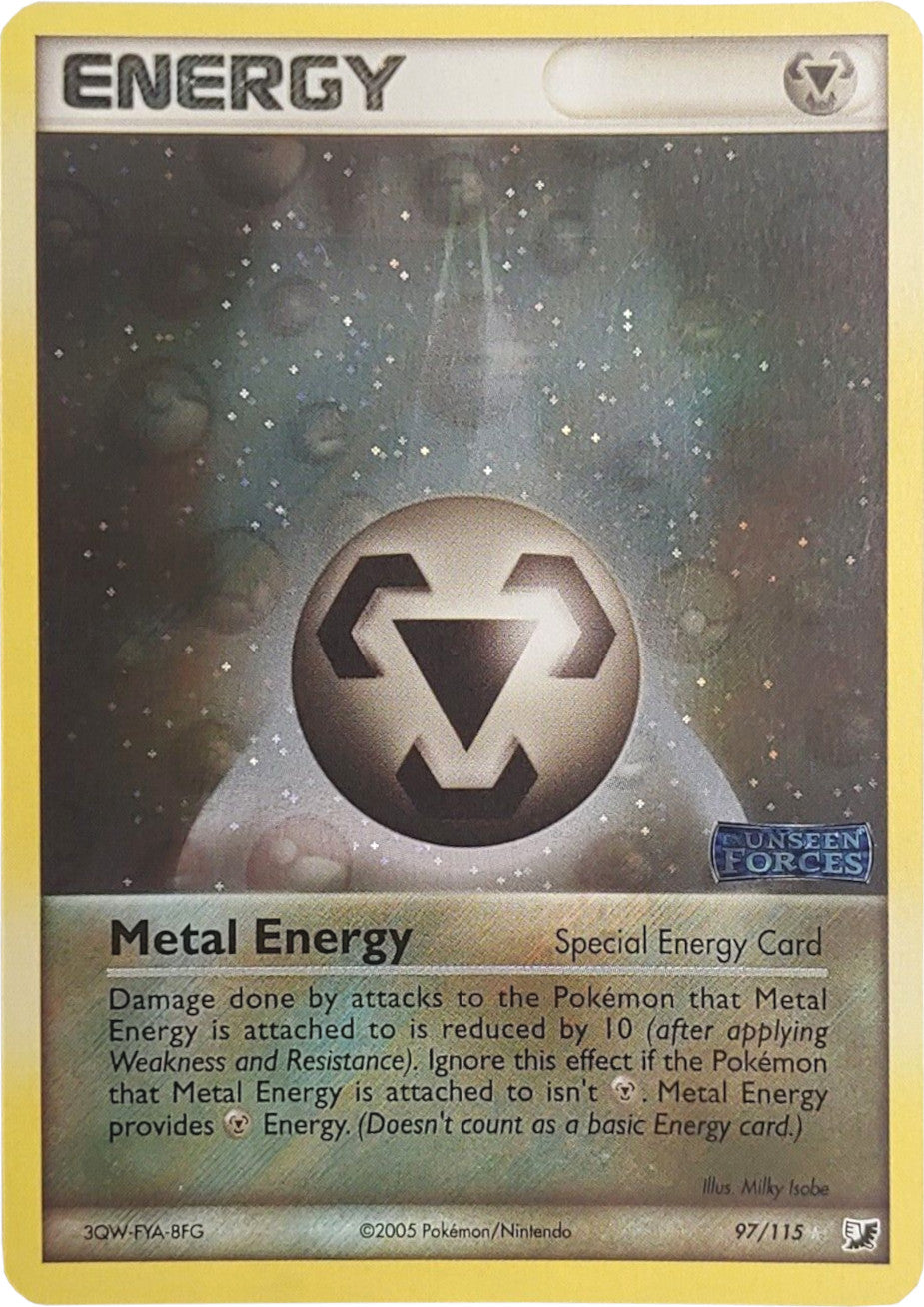 Metal Energy (97/115) (Stamped) [EX: Unseen Forces] | All Aboard Games