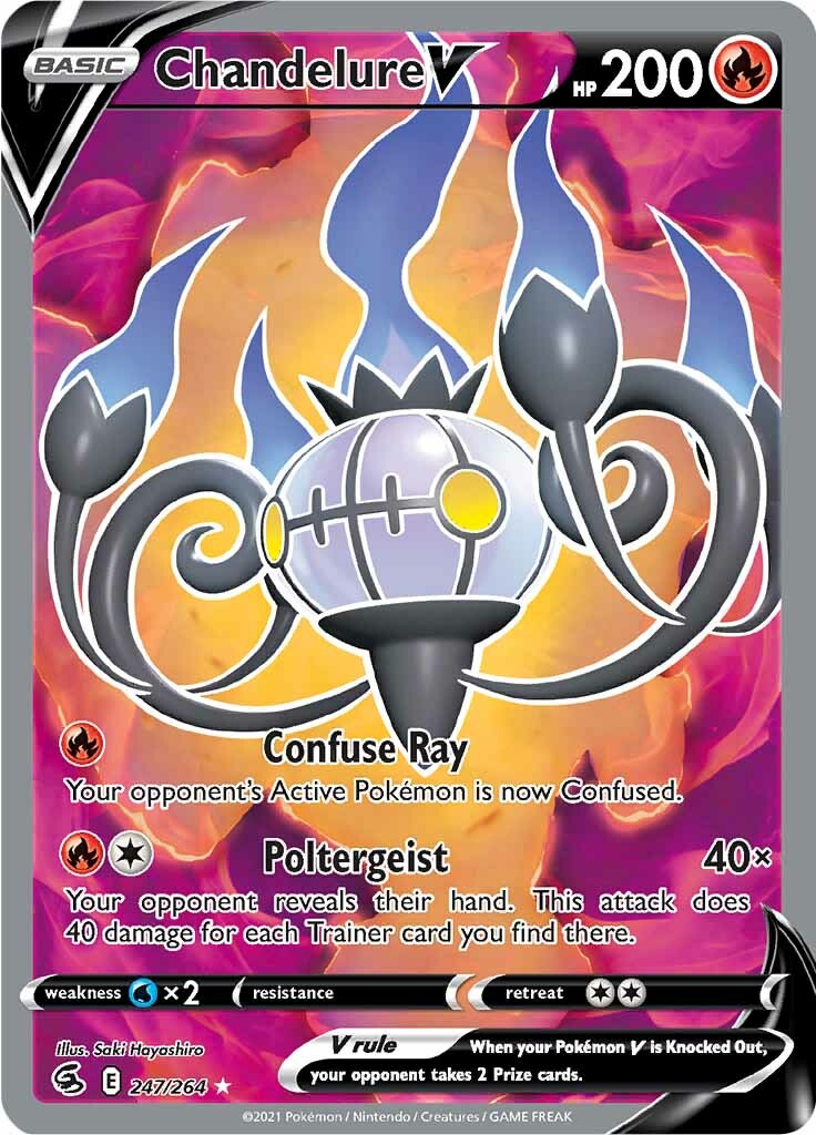 Chandelure V (247/264) [Sword & Shield: Fusion Strike] | All Aboard Games