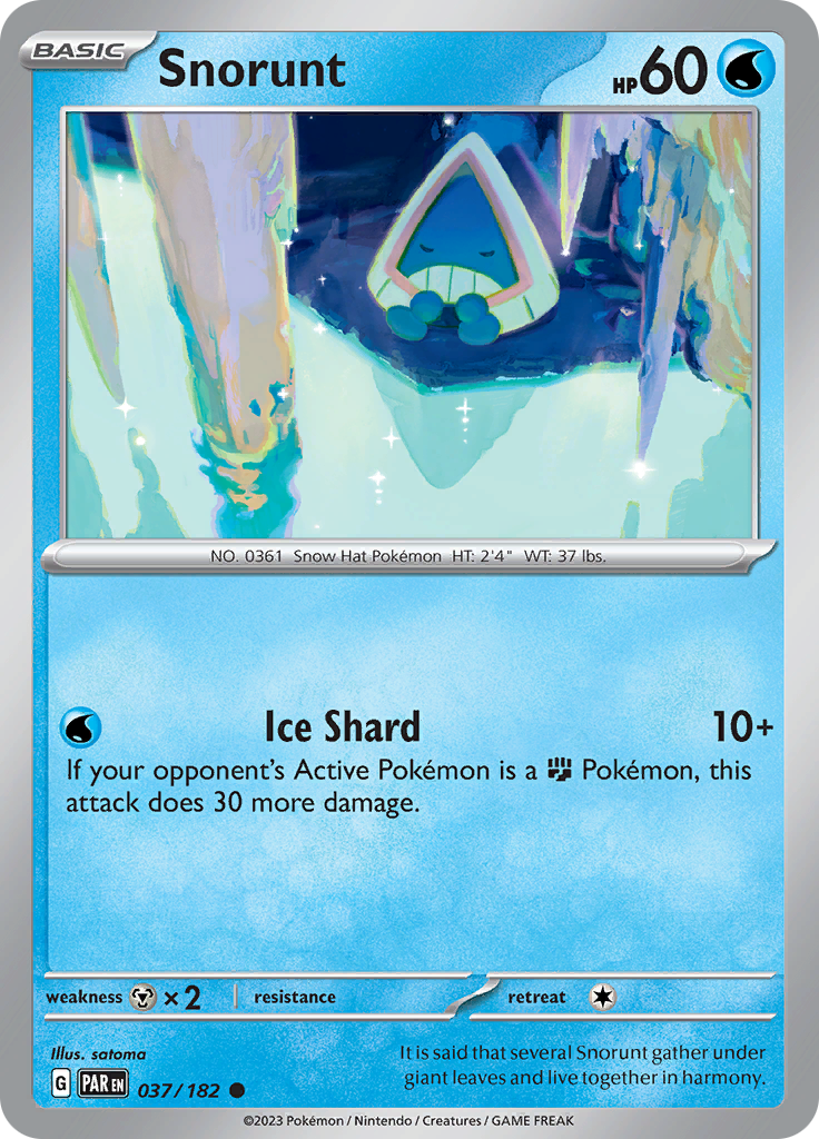 Snorunt (037/182) [Scarlet & Violet: Paradox Rift] | All Aboard Games