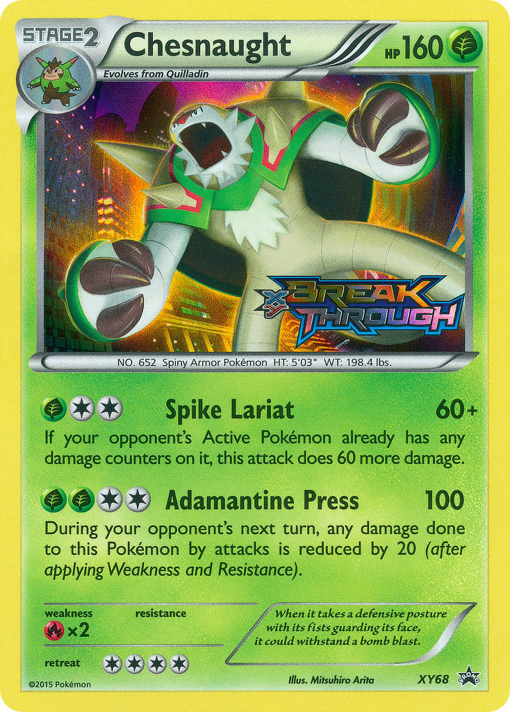 Chesnaught (XY68) [XY: Black Star Promos] | All Aboard Games