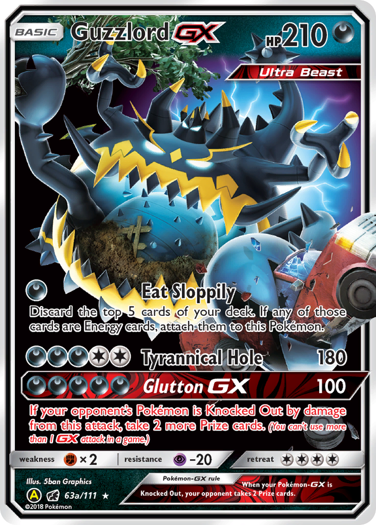 Guzzlord GX (63a/111) [Alternate Art Promos] | All Aboard Games