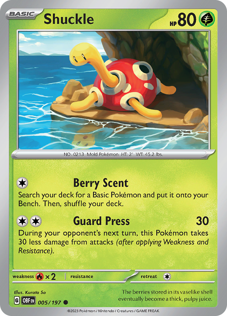 Shuckle (005/197) [Scarlet & Violet: Obsidian Flames] | All Aboard Games