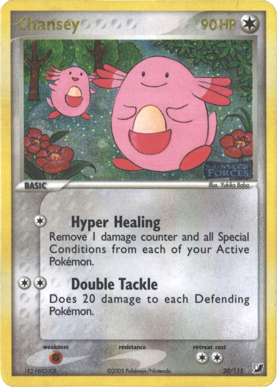 Chansey (20/115) (Stamped) [EX: Unseen Forces] | All Aboard Games