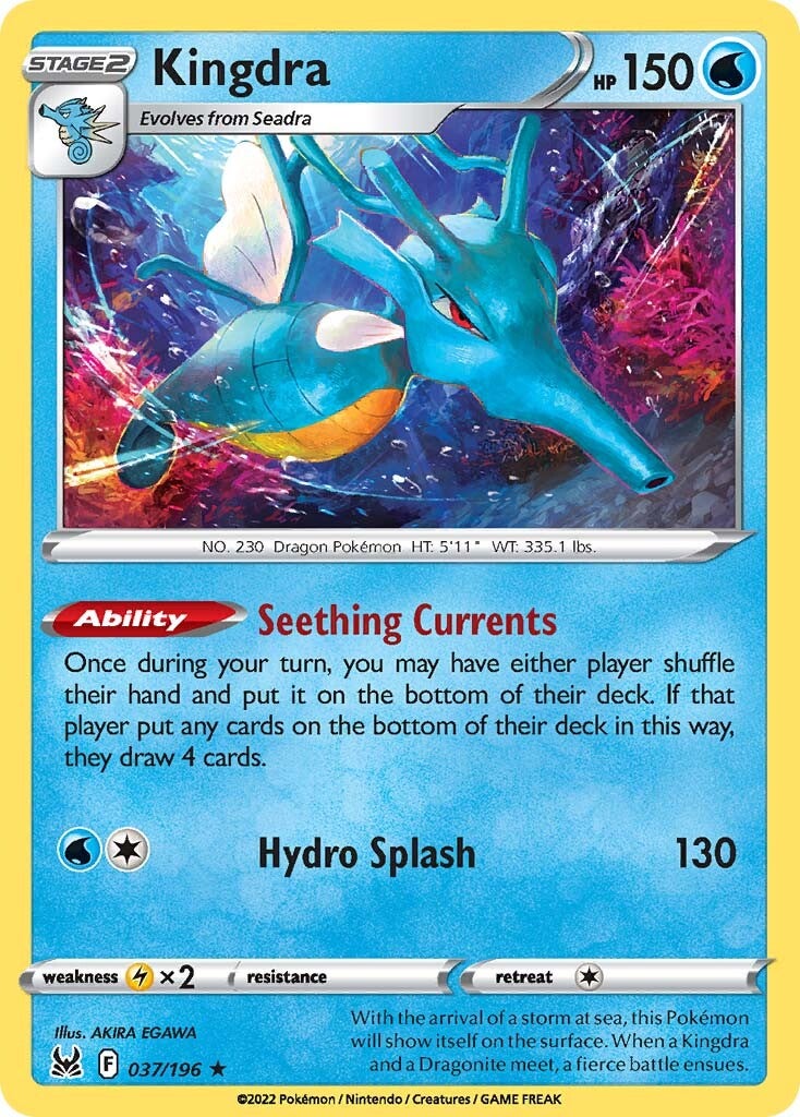 Kingdra (037/196) (Theme Deck Exclusive) [Sword & Shield: Lost Origin] | All Aboard Games