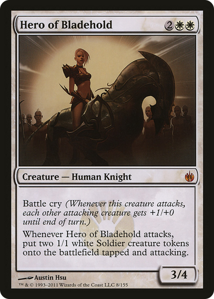Hero of Bladehold (Mirrodin Besieged) (Oversized) [Oversize Cards] | All Aboard Games