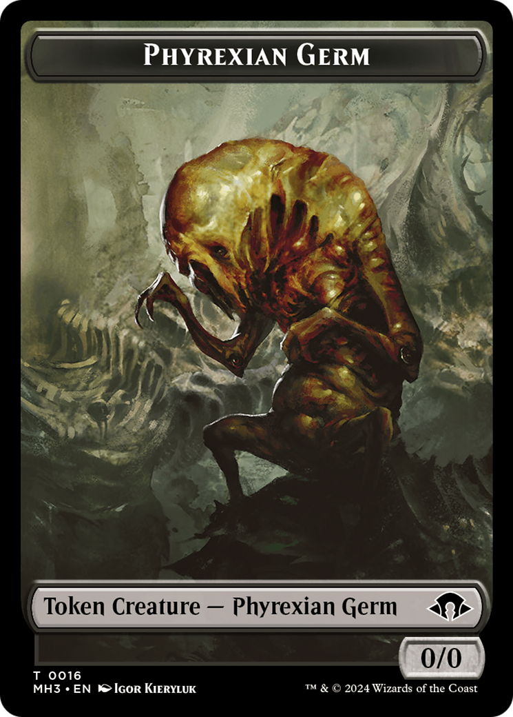 Phyrexian Germ // Copy Double-Sided Token [Modern Horizons 3 Tokens] | All Aboard Games