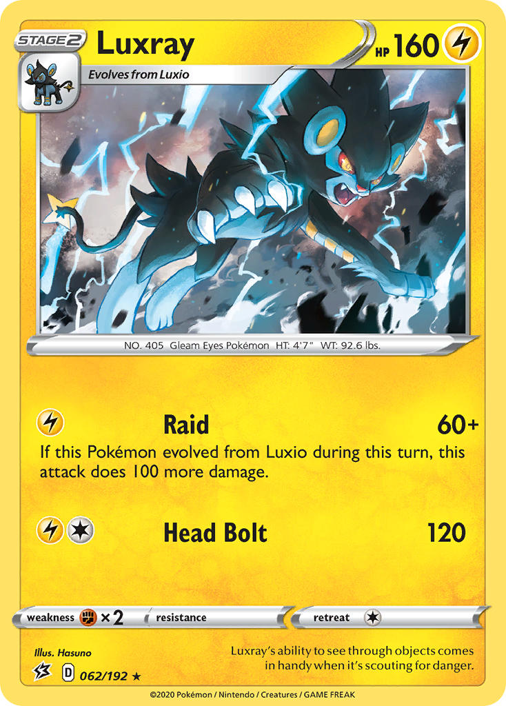 Luxray (062/192) (Theme Deck Exclusive) [Sword & Shield: Rebel Clash] | All Aboard Games