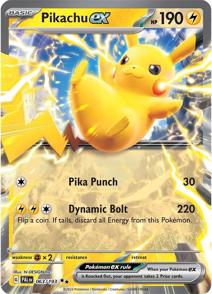 Pikachu ex (063/193) [Scarlet & Violet: Paldea Evolved] | All Aboard Games