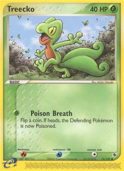 Treecko (75/109) [EX: Ruby & Sapphire] | All Aboard Games