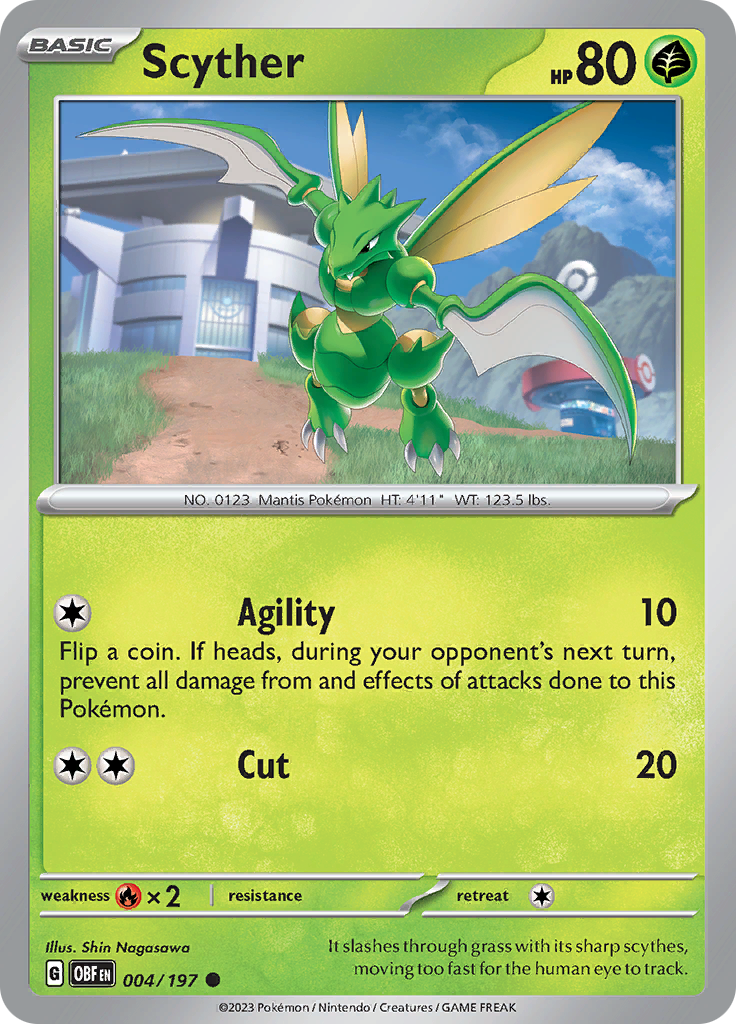 Scyther (004/197) [Scarlet & Violet: Obsidian Flames] | All Aboard Games