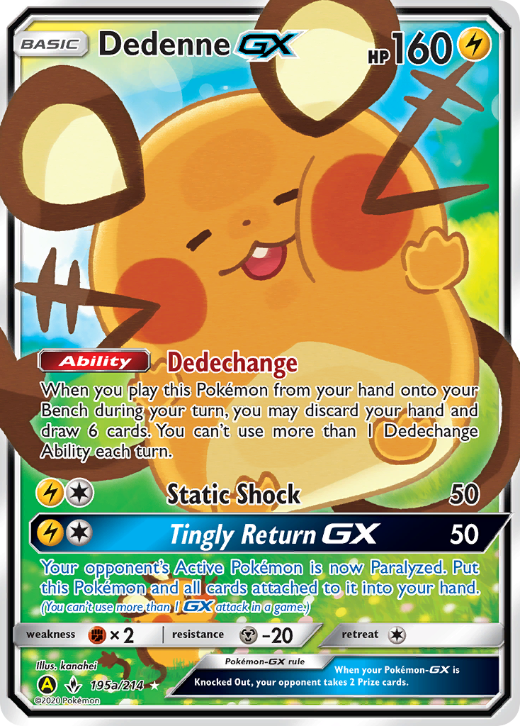 Dedenne GX (195a/214) [Alternate Art Promos] | All Aboard Games