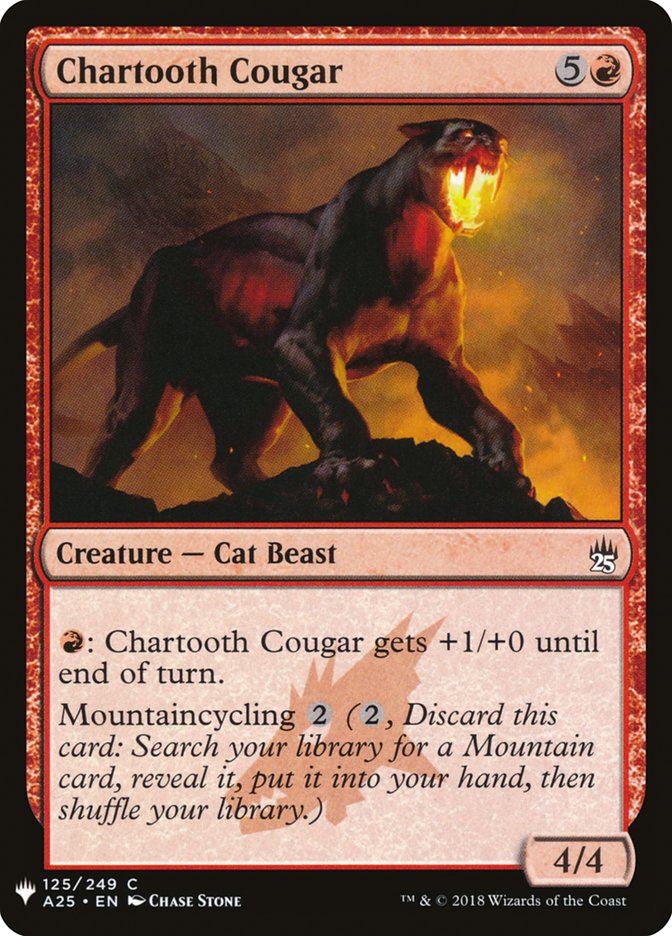 Chartooth Cougar [Mystery Booster] | All Aboard Games