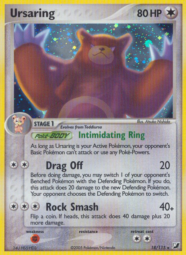 Ursaring (18/115) [EX: Unseen Forces] | All Aboard Games