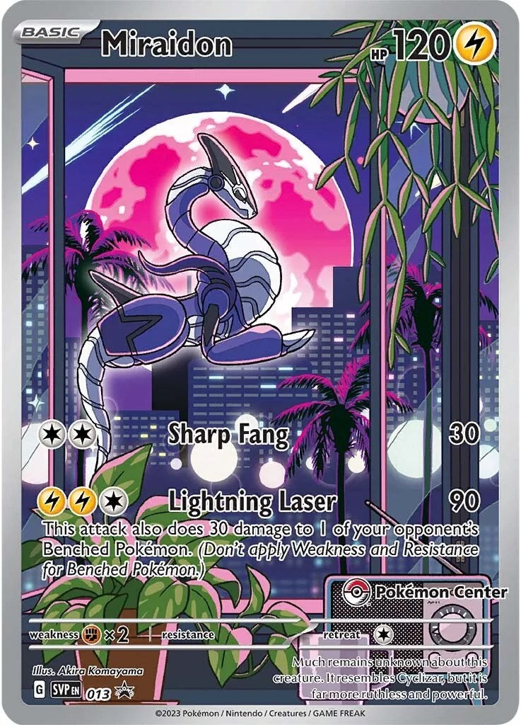 Miraidon (013) (Pokemon Center Exclusive) [Scarlet & Violet: Black Star Promos] | All Aboard Games