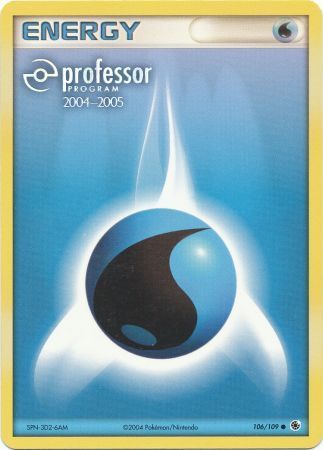 Water Energy (106/109) (2004 2005) [Professor Program Promos] | All Aboard Games