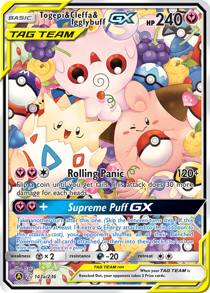 Togepi & Cleffa & Igglybuff GX (143a/236) [Alternate Art Promos] | All Aboard Games